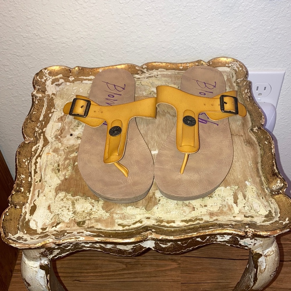 Yellow Blowfish Sandals